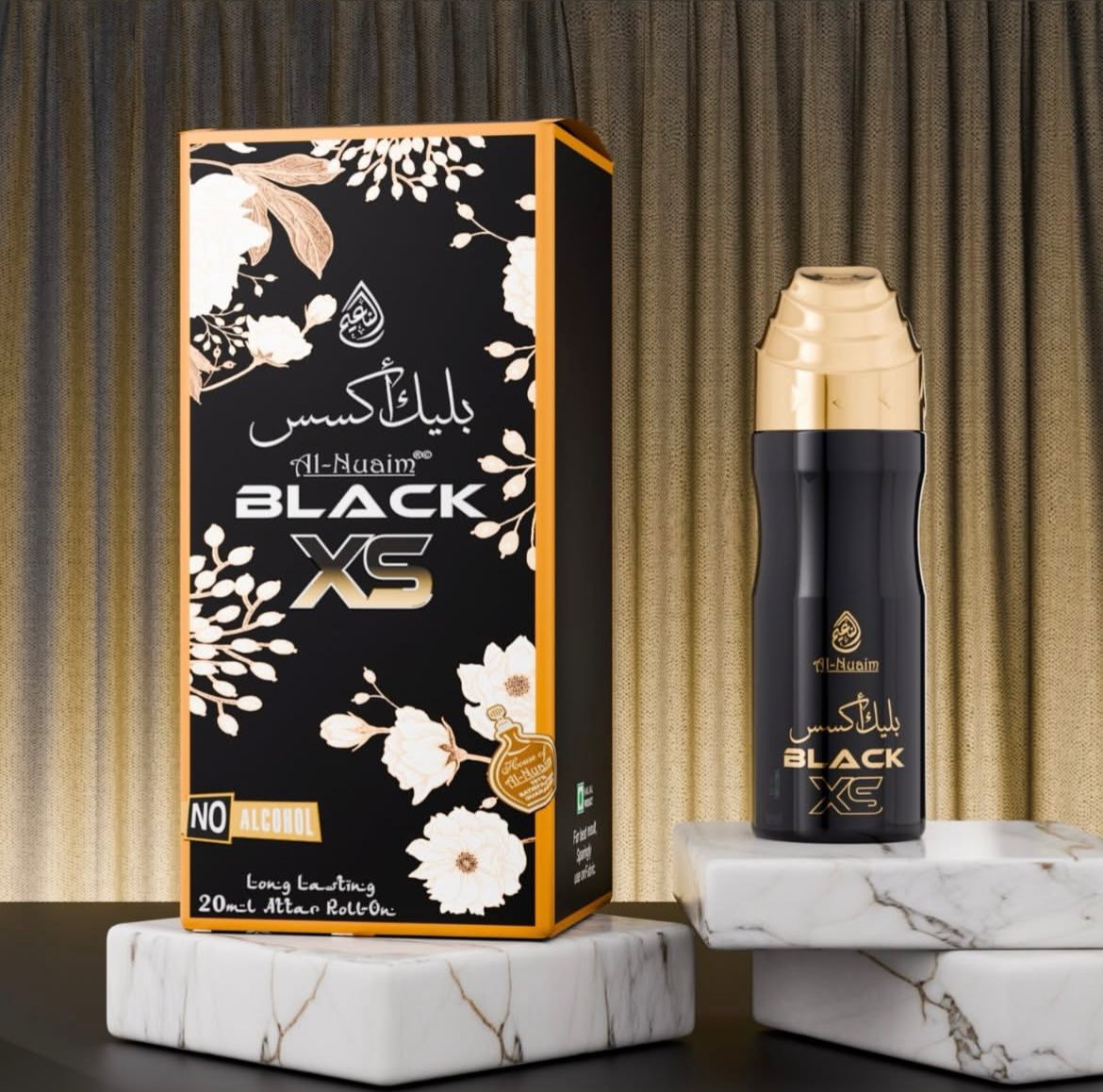 3 déodorants différents : Black XS , Musuf , Musuf wardi